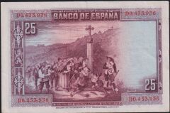 İspanya 25 Pesetas 1928 Çilaltı