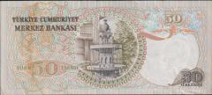 6.Emisyon 1.Tertip 50 Lira G38 044238 Çok Çok Temiz