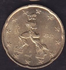 Avrupa 20 Euro Cent 2002 İtalya