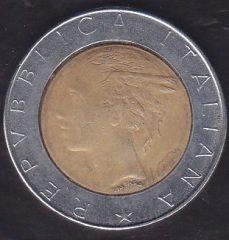 İtalya 500 Lire 1987