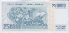7.Emisyon 3.Tertip 250000 Lira I64 054299 Çil