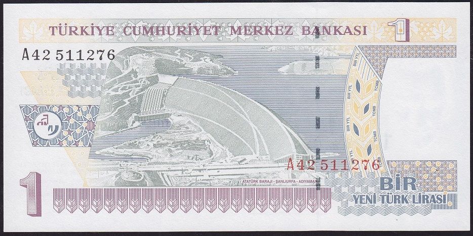 8.Emisyon 1 YTL A42 511276 Çil