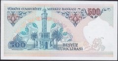 7.Emisyon 2.Tertip 500 Lira D30 351481 Çilaltı