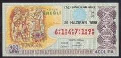 1985 29 HAZİRAN ÇEYREK BİLET K SERİSİ