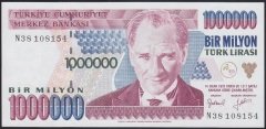 7.EMİSYON 2.TERTİP 1 000 000 LİRA N38 108154 ÇİLALTI ÇİL