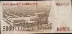 7.Emisyon 5 000 000 Lira K26 495231 Çok Temiz