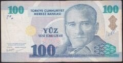 8.Emisyon 100 YTL A34 906476 Çok Temiz