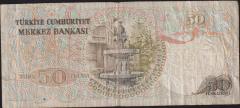 6.Emisyon 1.Tertip 50 Lira G32 146221 Temiz
