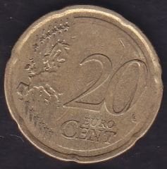 Avrupa 20 Euro Cent 2008 Kıbrıs