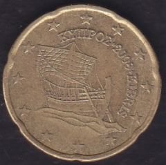 Avrupa 20 Euro Cent 2008 Kıbrıs