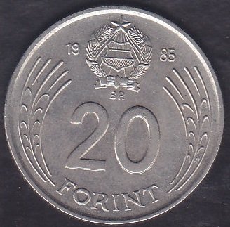 Macaristan 20 Forint 1985