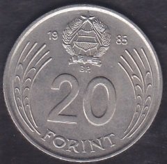 Macaristan 20 Forint 1985