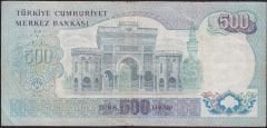 6.Emisyon 2.Tertip 500 Lira G62 204628 Çok Temiz