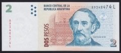 Arjantin 2 Pesos 1997-2002 Çil Pick 352f