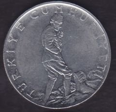 1977 Yılı 2.5 Lira Ters