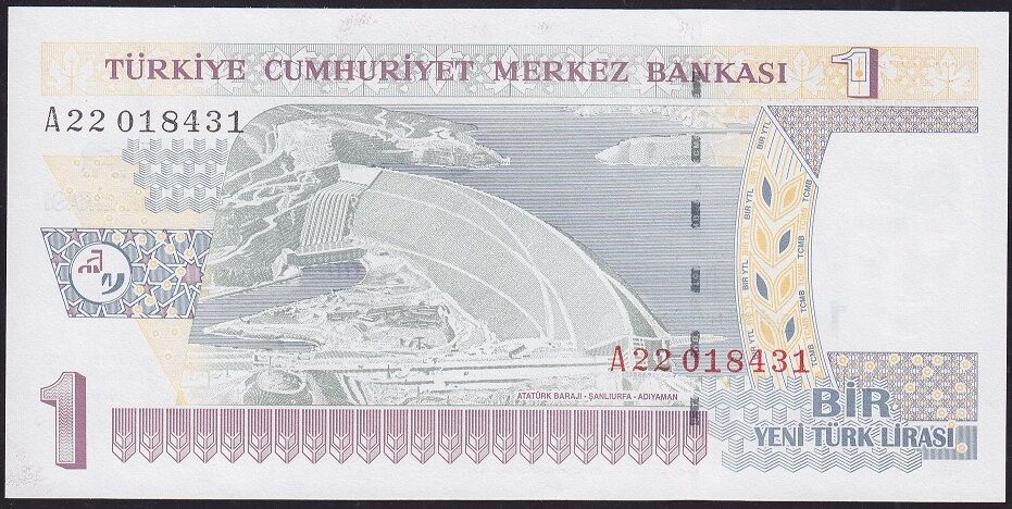 8.Emisyon 1 YTL A22 018431 Çilaltı Çil