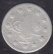 1293 / 24 ABDULHAMİT 1 KURUŞ GÜMÜŞ