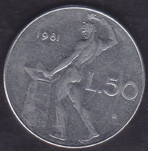 İtalya 50 Lire 1981
