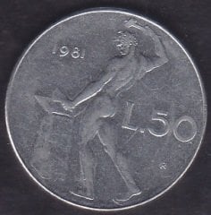 İtalya 50 Lire 1981
