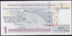 8.Emisyon 1 YTL A28 939289 Çil