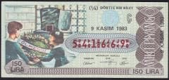 1983 9 Kasım Çeyrek Bilet - Ç Serisi