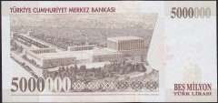 7.Emisyon 5 000 000 LİRA N08 650452 Çilaltı