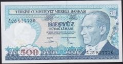 7.Emisyon 1.Tertip 500 Lira A25 827730 Çok Çok Temiz+