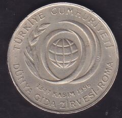 1996 Yılı 50 Bin Lira - Dünya Gıda Zirvesi Roma
