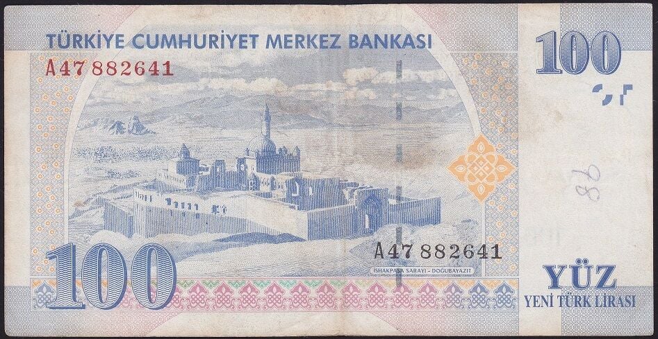 8.Emisyon 100 YTL A47 882641 Çok Temiz