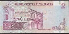 Malta 2 Liri 1967 ( 1994 ) Çok Temiz +