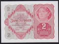 Avusturya 2 Kronen 1922 Çil Pick 74