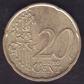 Avrupa 20 Euro Cent 2006 F Almanya