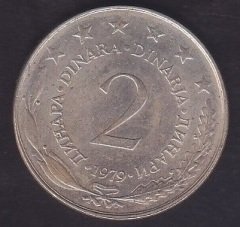 YUGOSLAVYA 2 DİNAR 1979