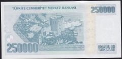 7.Emisyon 3.Tertip 250000 Lira I48 670589 Çil