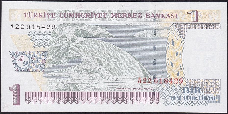 8.Emisyon 1 YTL A22 018429 Çilaltı Çil