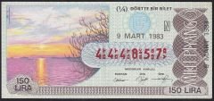 1983 9 Mart Çeyrek Bilet - N Serisi