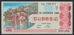1985 19 HAZİRAN YARIM BİLET Y SERİSİ