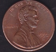 Amerika 1 Cent 1992 D