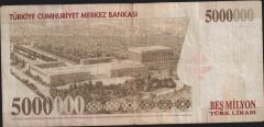 7.Emisyon 5 000 000 Lira K23 852933 Temiz
