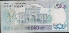6.Emisyon 2.Tertip 500 Lira G38 229680 Çok Temiz