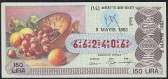1983 9 Mayıs Çeyrek Bilet - E Serisi