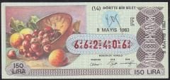 1983 9 Mayıs Çeyrek Bilet - E Serisi