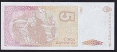 Arjantin 5 Australes 1987 - 1989 Çil Pick 324b