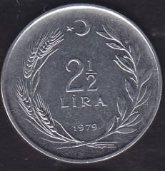 1979 Yılı 2.5 Lira Ters