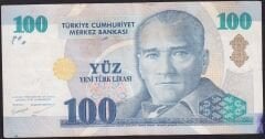 8.Emisyon 100 YTL A52 585535 Temiz
