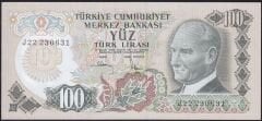 6.Emisyon 3.Tertip 100 Lira J22 230631 Çil