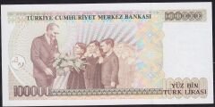 7.Emisyon 2.Tertip 100000 Lira E65 663455 Çilaltı