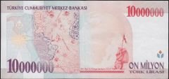 7.Emisyon 10 000 000 Lira D61 784631 Çok Çok Temiz+