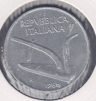 İtalya 10 Lire 1988