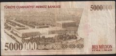7.Emisyon 5 000 000 Lira K21 147996 Çok Temiz